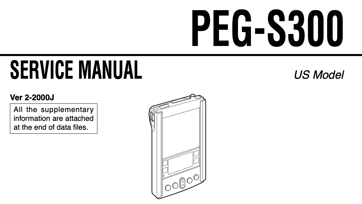 Clie PEG-S300 Service Manual